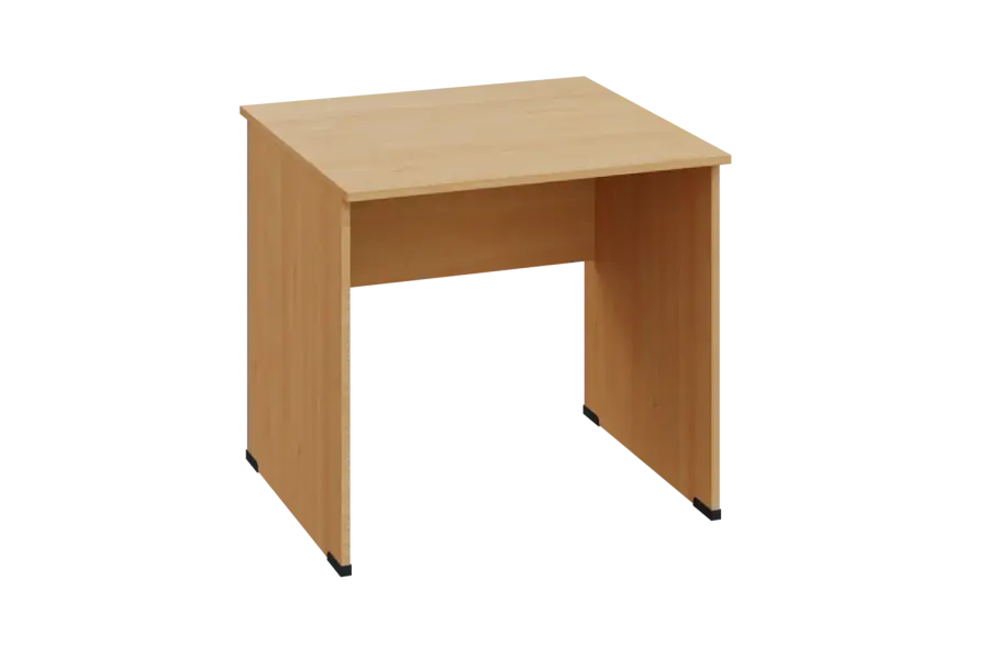 EPL 18 - 8 stůl kancelářský, dřevěná podnož, deska 18 mm, široký 800 mm, javor horský